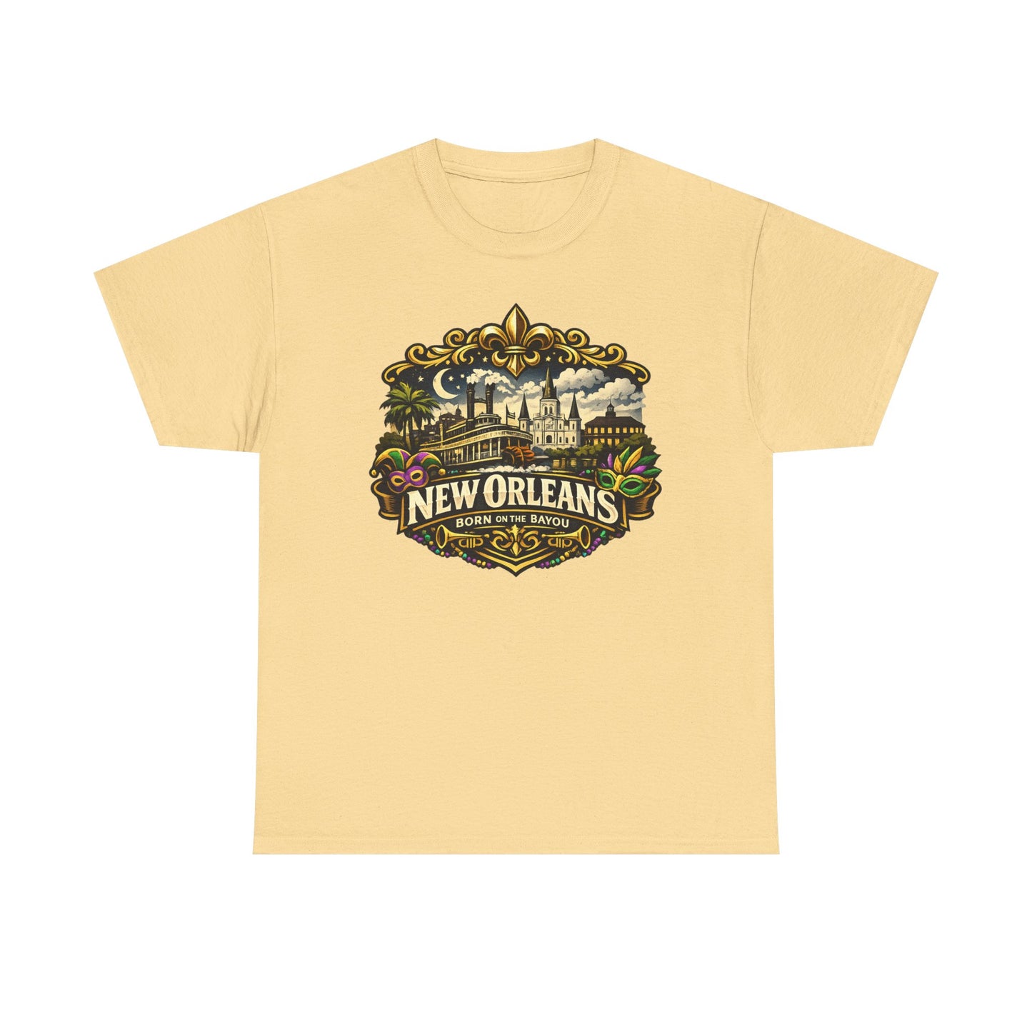 New Orleans Vintage Badge Tee — Crescent City Souvenir T-Shirt
