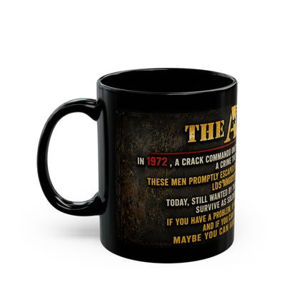 A-Team Quote Black Mug – Retro TV Show Coffee Cup (11oz/15oz)