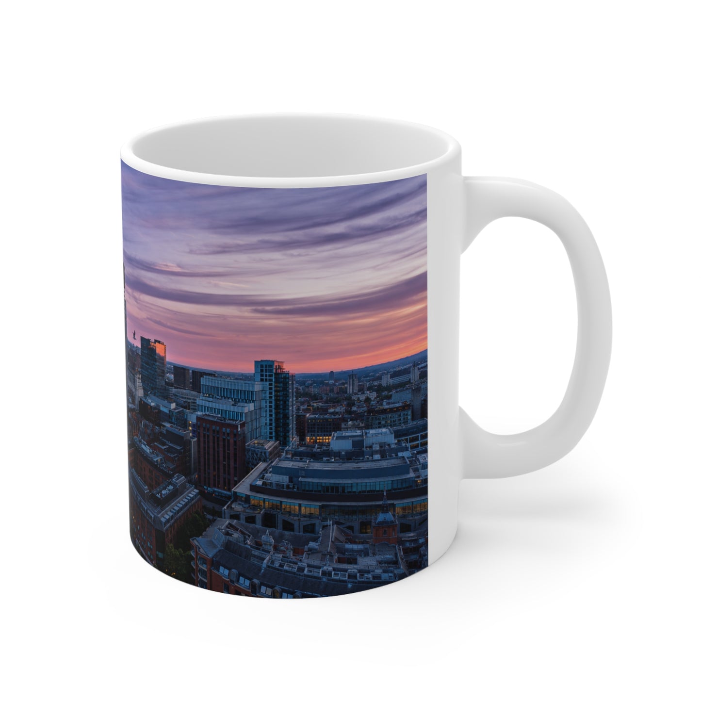 City Skyline Coffee Mug — Manchester Evening Skyline 11oz/15oz