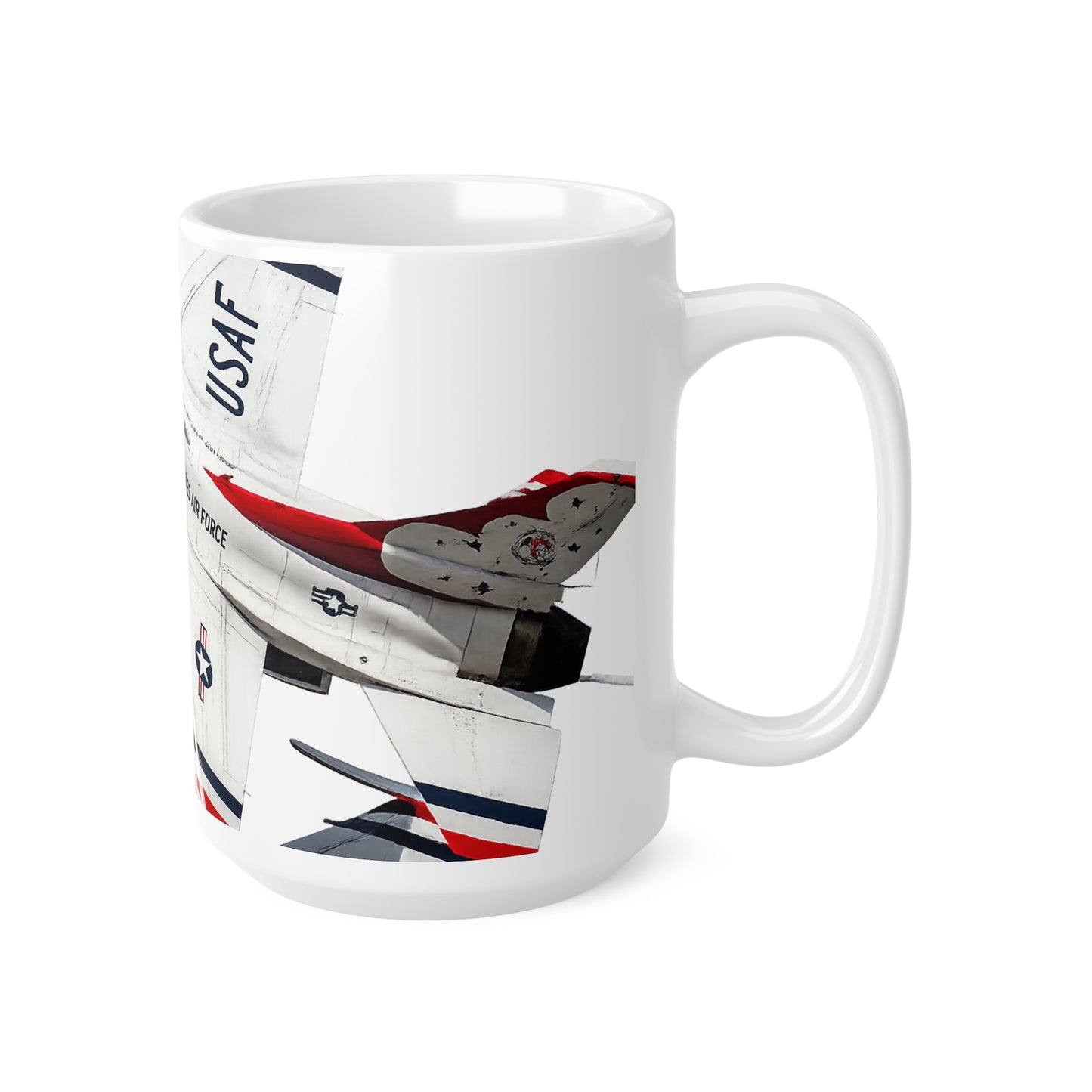 USAF Thunderbirds Jet Ceramic Mug — 11oz & 15oz Coffee Cup
