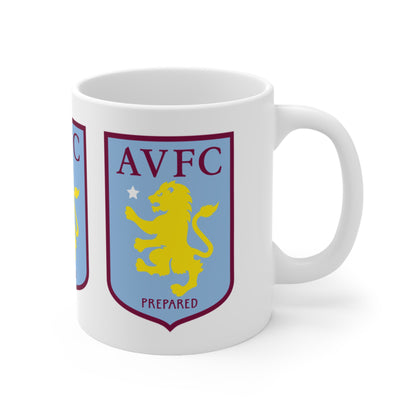 Aston VIlla Ceramic Crest Coffee Mug — 11oz & 15oz Football Fan Gift