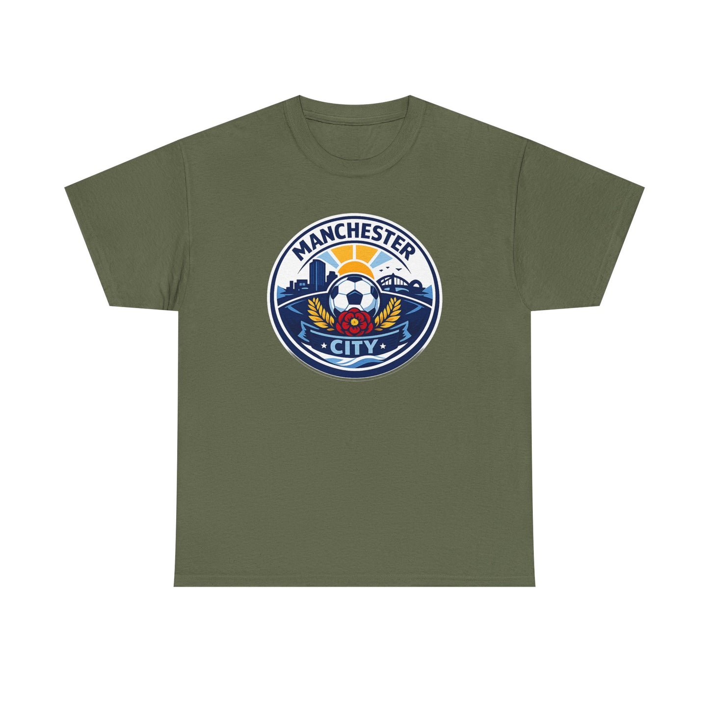 Manchester City Unofficial Soccer Logo T-Shirt — Football Fan Tee