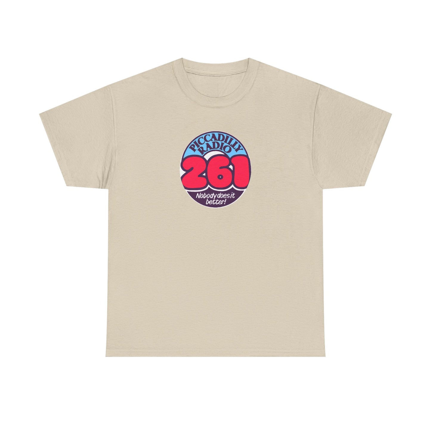 Piccadilly Radio '261' Logo T‑Shirt — Vintage Unofficial Radio Station Graphic Tee
