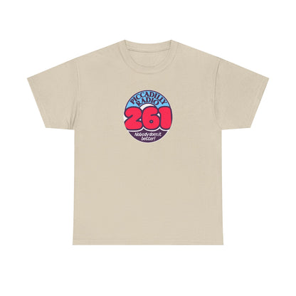 Piccadilly Radio '261' Logo T‑Shirt — Vintage Unofficial Radio Station Graphic Tee