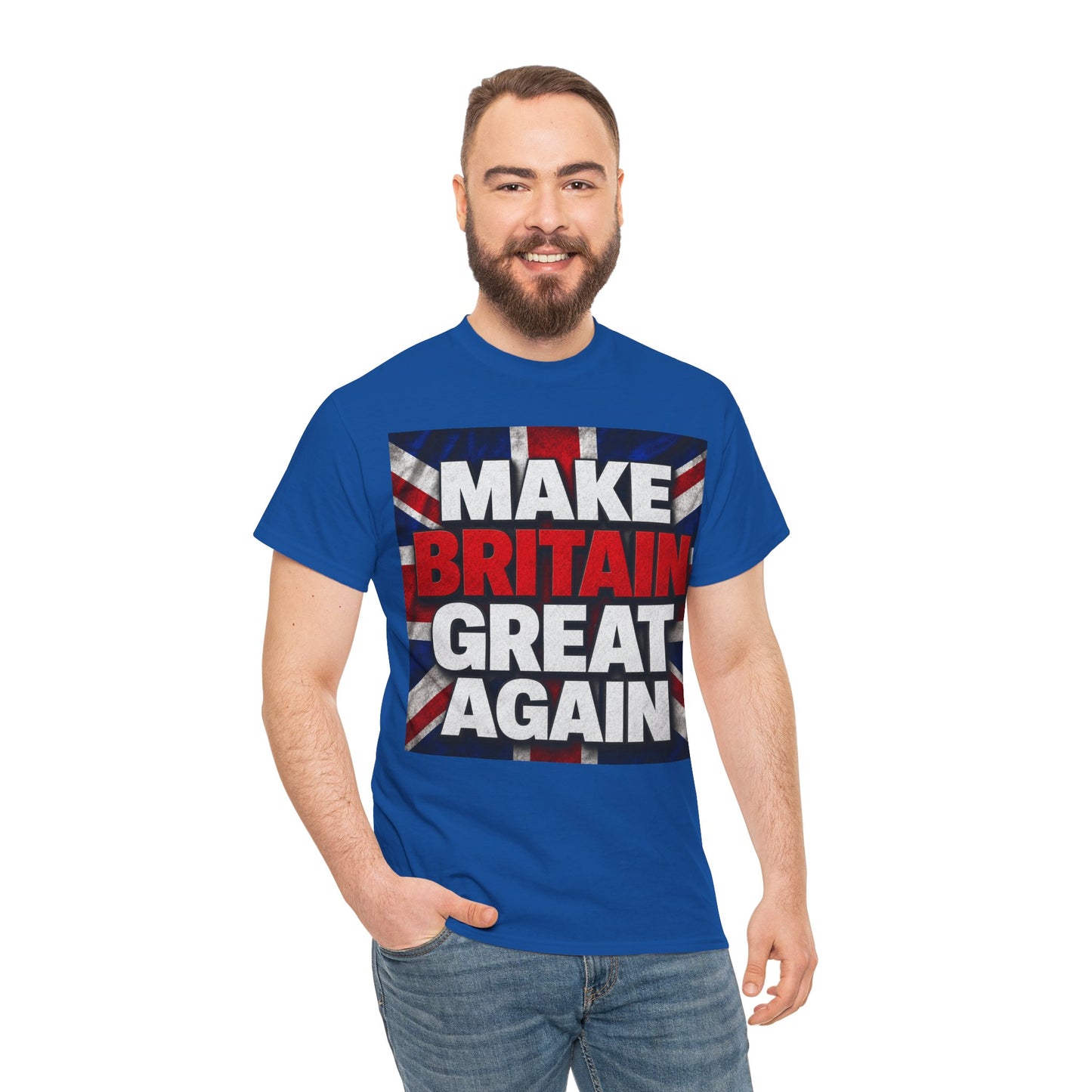 Make Britain Great Again T-Shirt — Union Jack Political Statement Tee