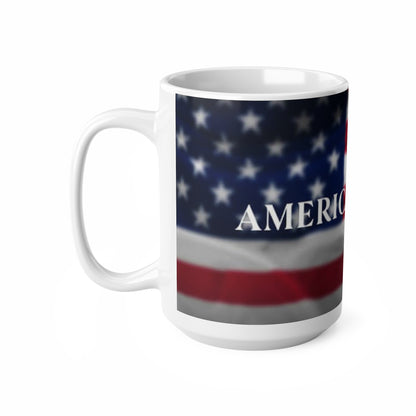 America 2024 Flag Coffee Mug — Patriotic 11oz & 15oz Ceramic Cup
