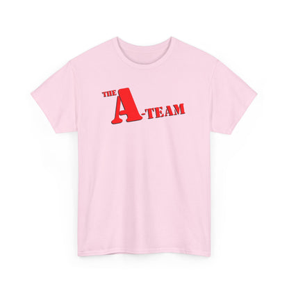 A-Team Graphic Tee — Retro Red Logo Vintage Crew T-Shirt