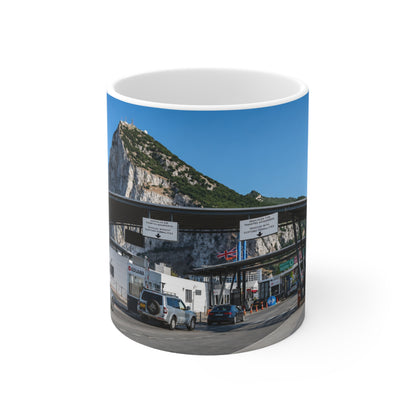 Gibraltar Rock Scenic Ceramic Mug – 11oz/15oz Travel Landmark Coffee Cup