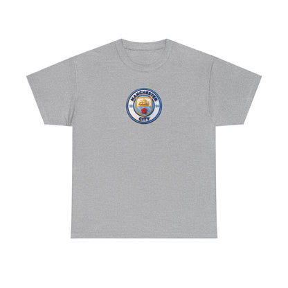 Manchester City Crest Unofficial 3D T-Shirt — Minimal Soccer Logo Tee