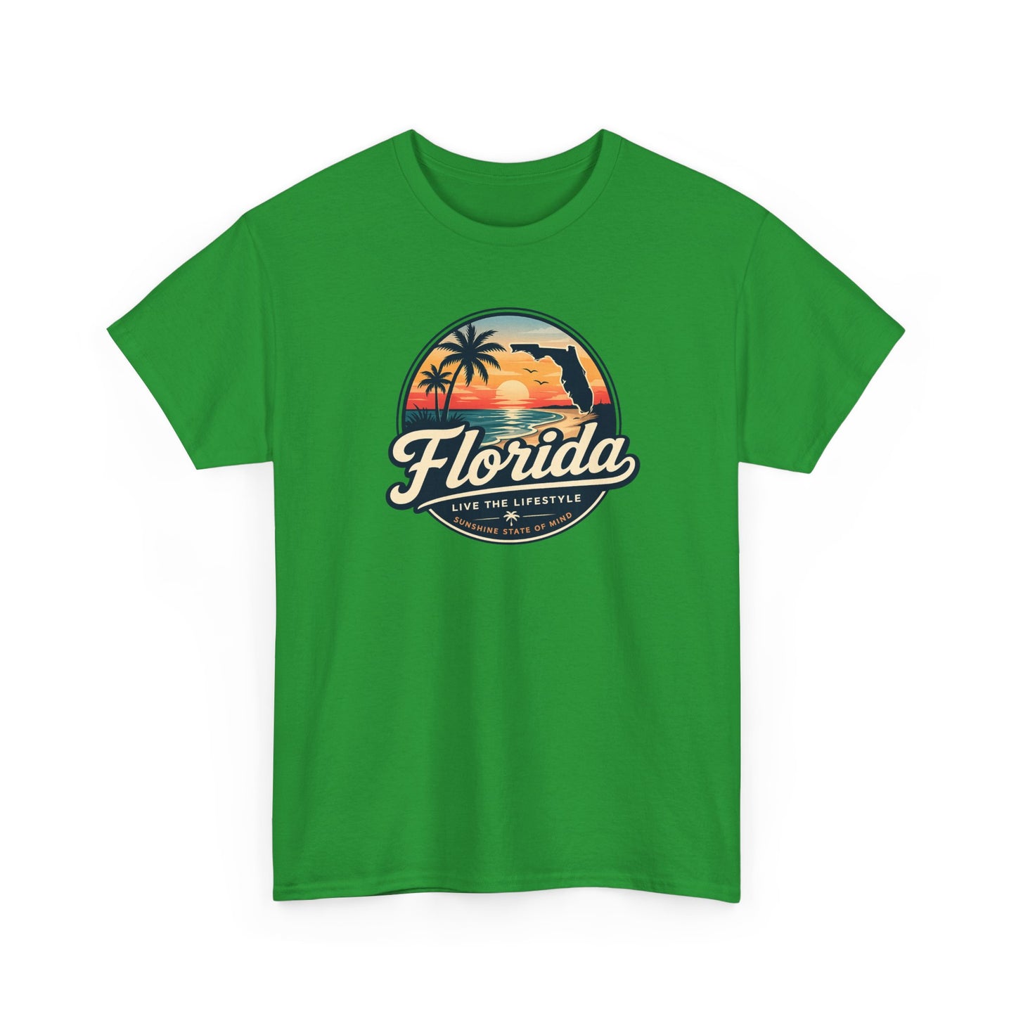 Florida Sunset Tee — Vintage Palm Beach Graphic T-Shirt