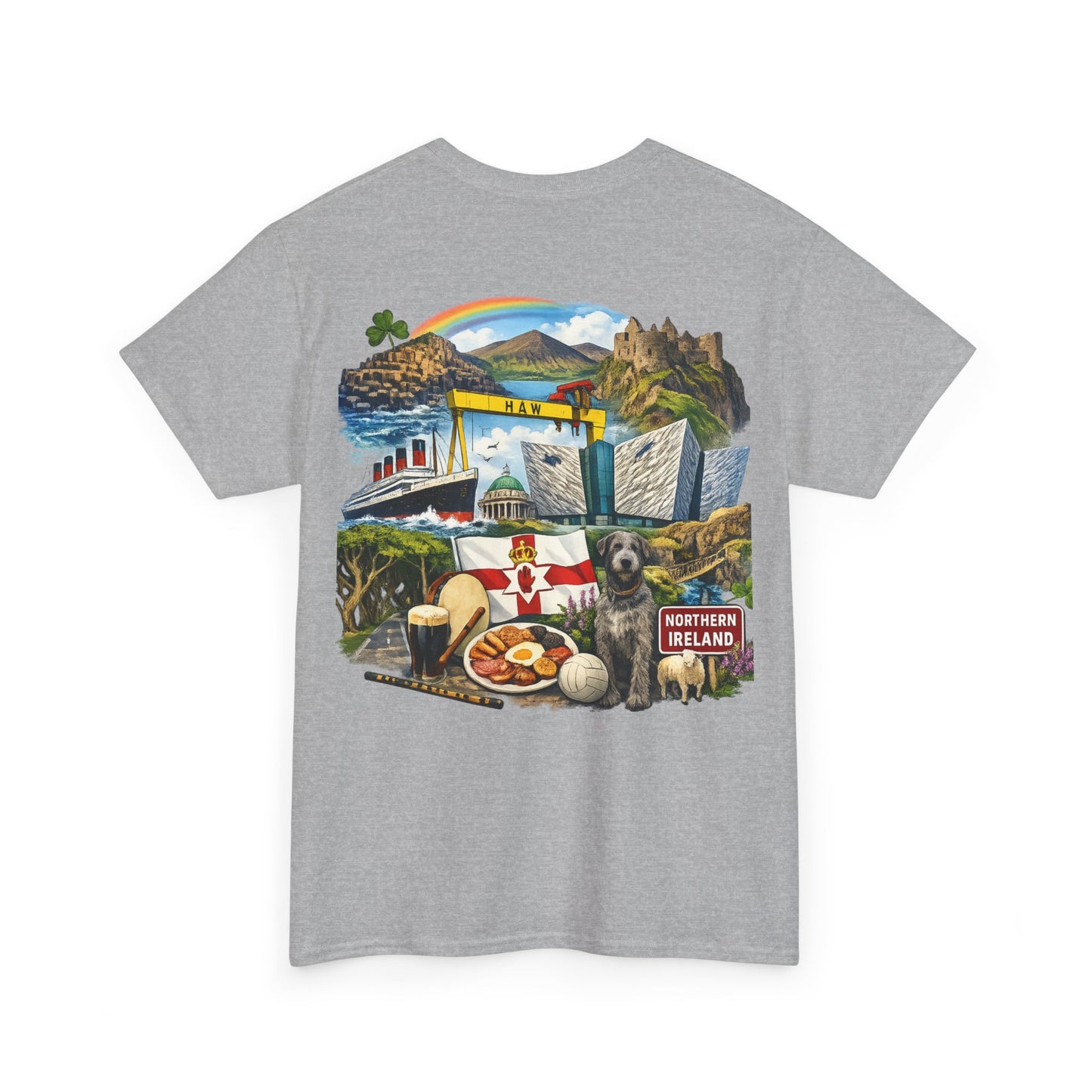 Northern Ireland Collage Tee — "Make Northern Ireland Great Again" Graphic T-Shirt