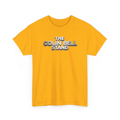 T-Shirt — “The Colin Bell Stand” Retro Chrome Text Tee