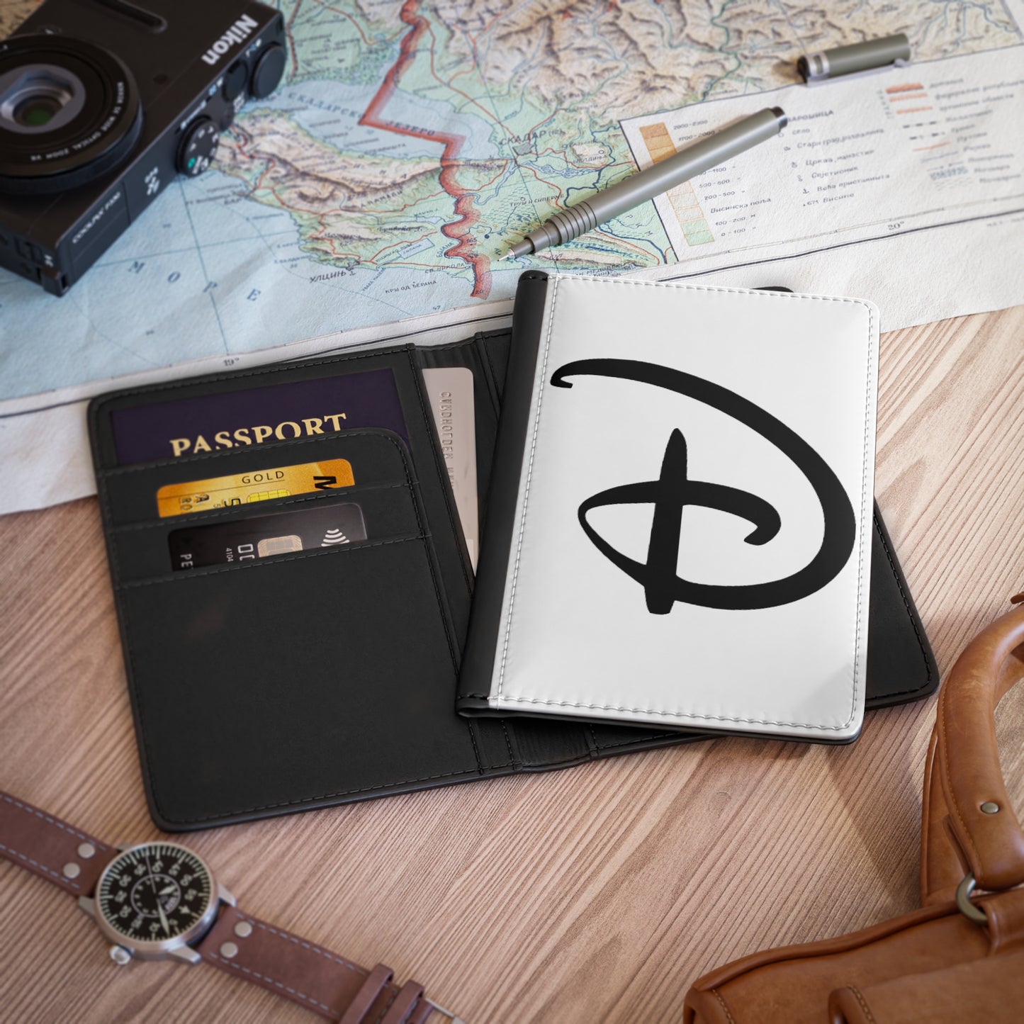 Disney "D" Inspired Passport Cover