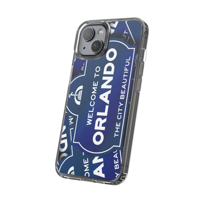 Orlando Clear Phone Case — "Welcome to Orlando" City Sign Design
