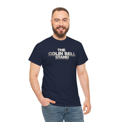 T-Shirt — “The Colin Bell Stand” Retro Chrome Text Tee