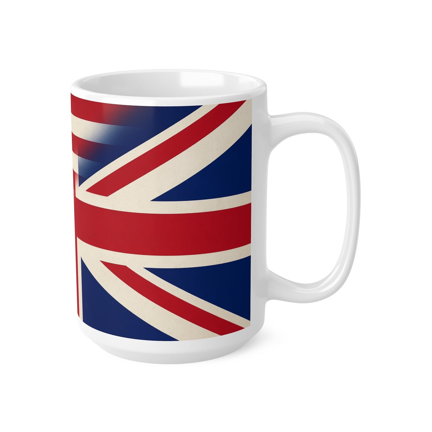USA & UK Flag Ceramic Coffee Mug — Dual American & British Flag 11oz/15oz