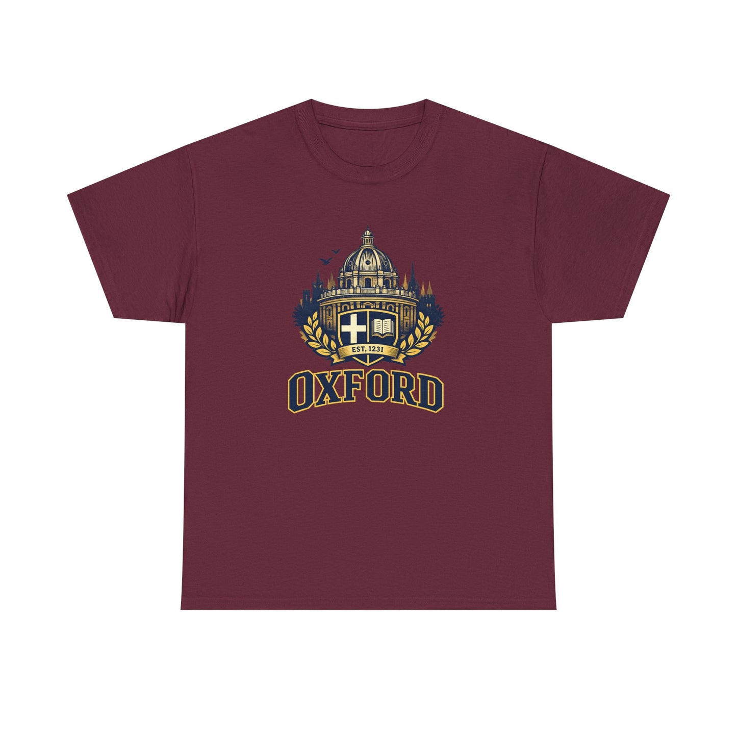Oxford Crest T-Shirt — Vintage University Graphic Tee