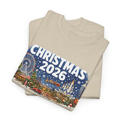Christmas 2026 Holiday Tee — Festive Winter Village Graphic T-Shirt