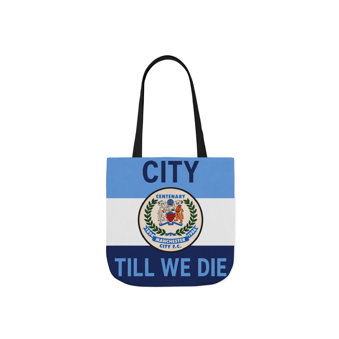 City Till We Die Canvas Tote Bag — Football Fan Flag Tote