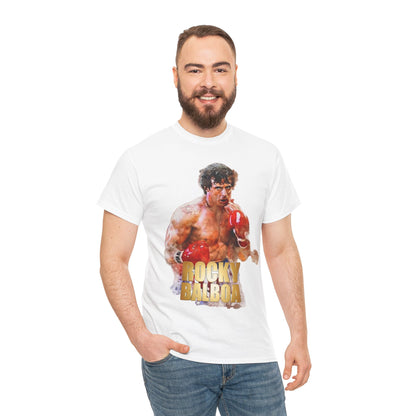 Boxing Rocky Balboa Graphic Tee – Retro Fighter Movie Shirt