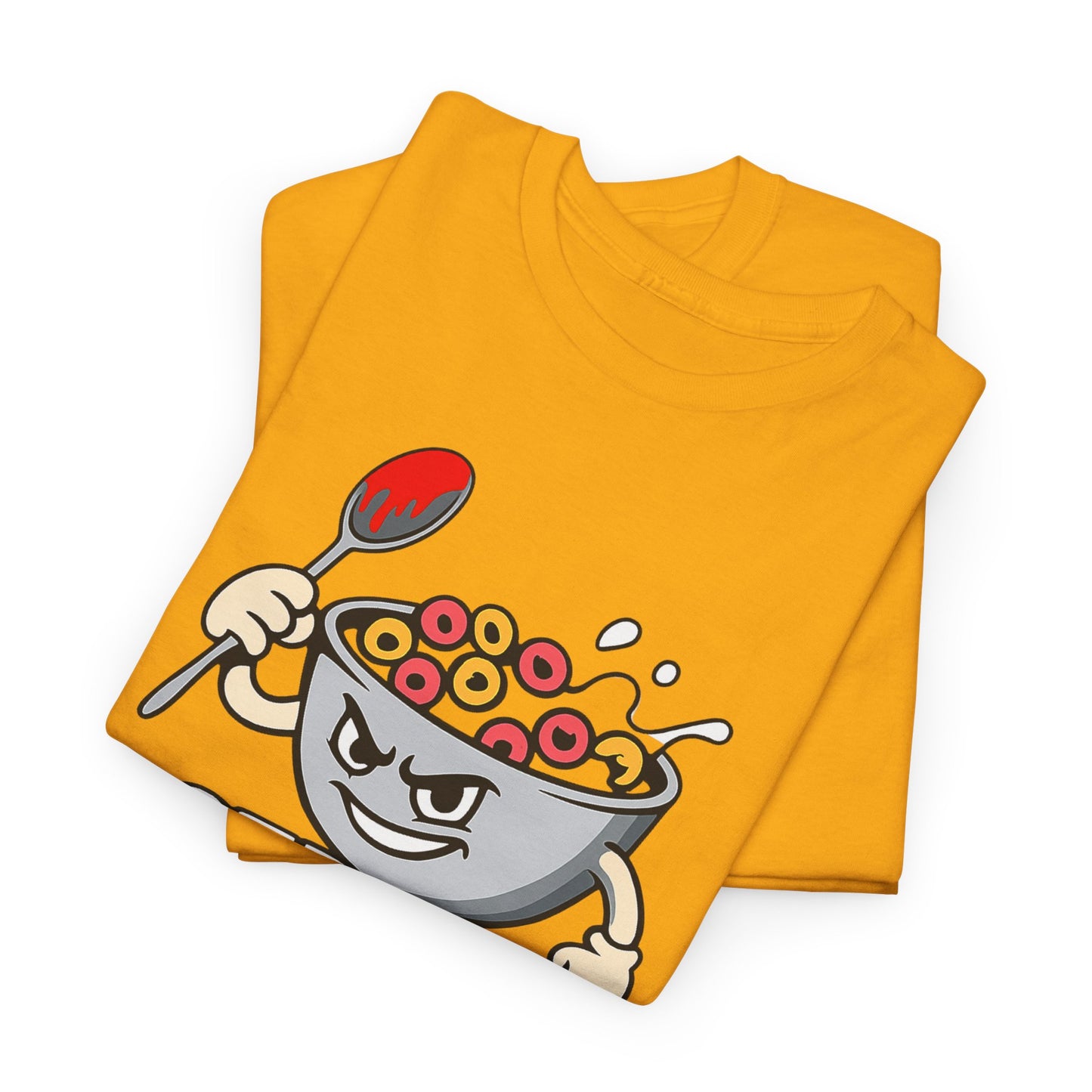 Cereal Killer Graphic Tee — Funny Breakfast Cartoon T‑Shirt