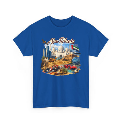 Abu Dhabi Landmark Collage T-Shirt — UAE Travel Souvenir Tee
