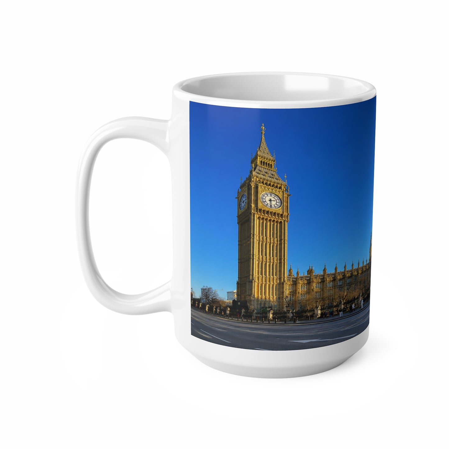Big Ben London Skyline Ceramic Mug — 11oz & 15oz Souvenir Coffee Cup