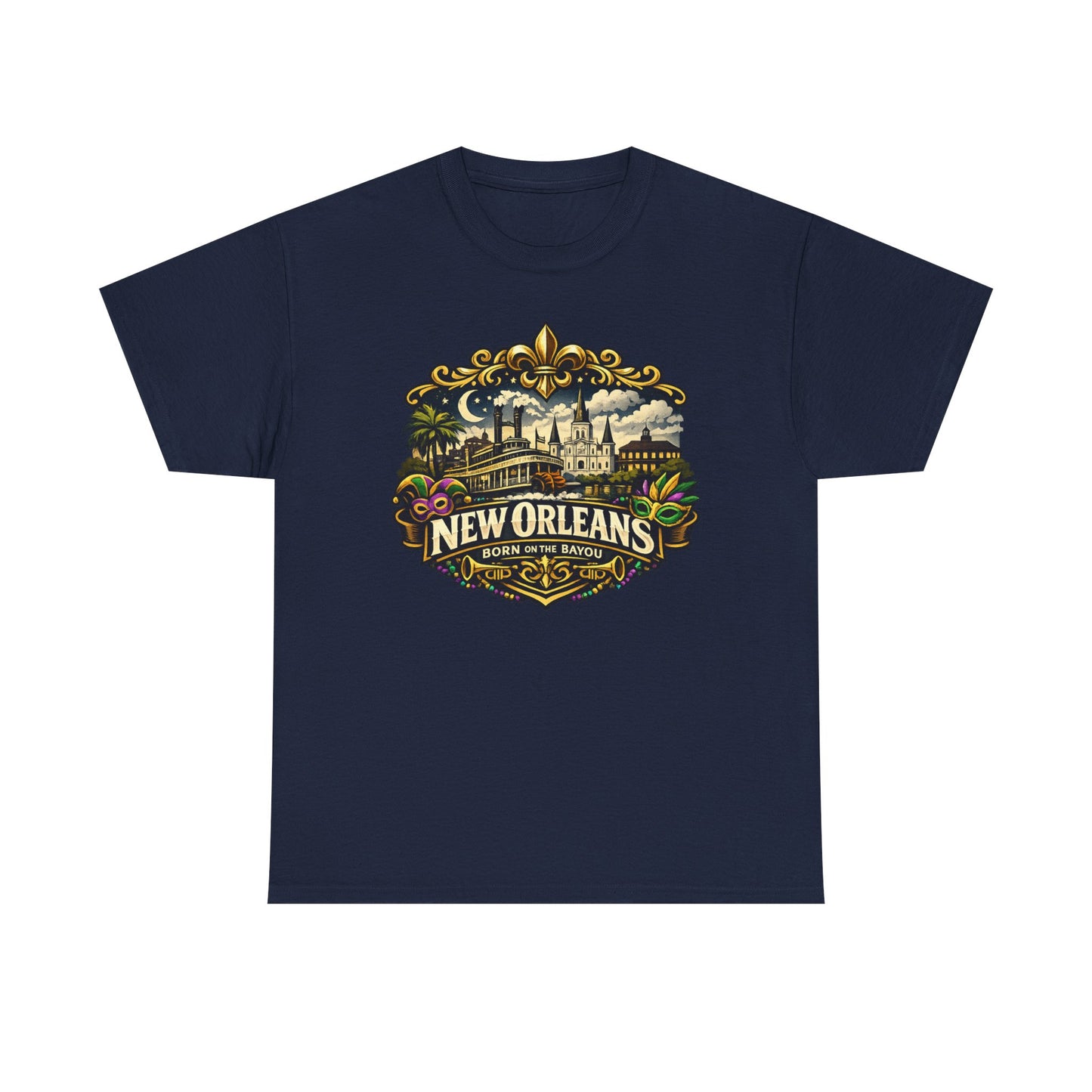 New Orleans Vintage Badge Tee — Crescent City Souvenir T-Shirt