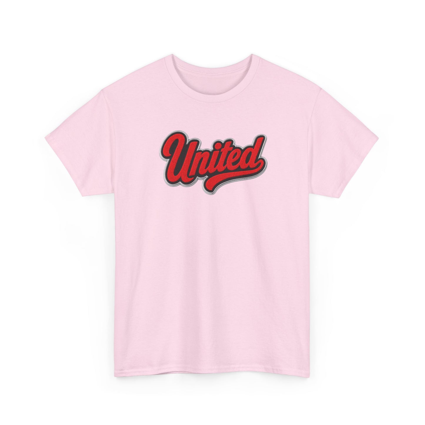 United Retro Script Tee — Vintage Red Logo T‑Shirt