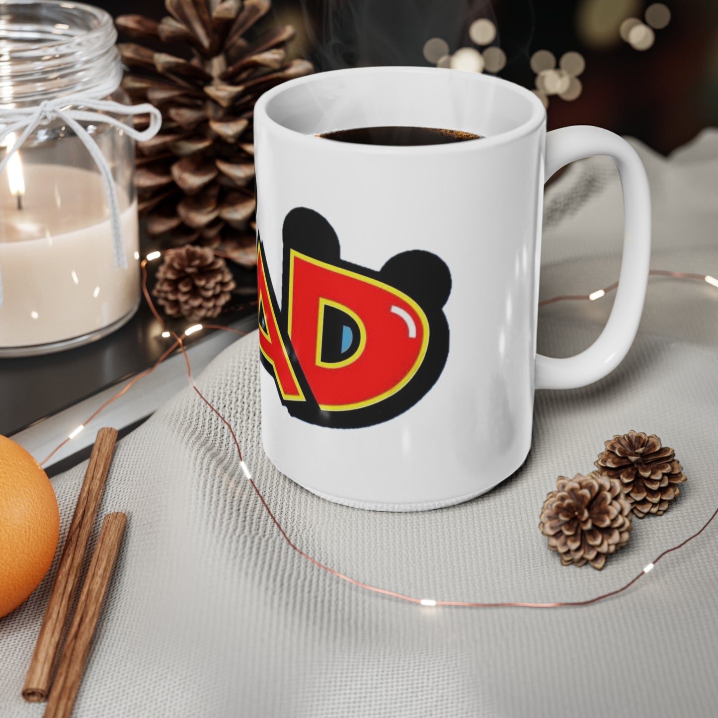 Dad Retro Cartoon Mouse Ears Coffee Mug — 11oz & 15oz Ceramic