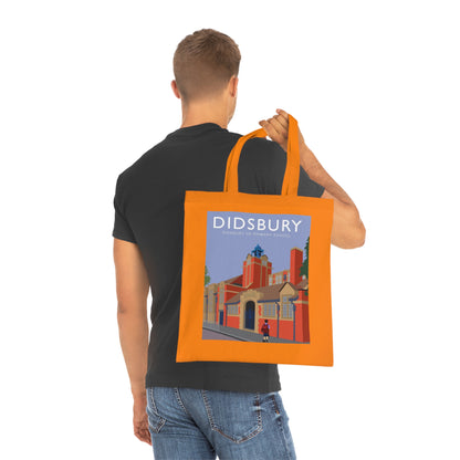 Elm Grove Didsbury C of E Primary School Vintage Travel Tote — Retro Illustrated Cotton Shopper Bag