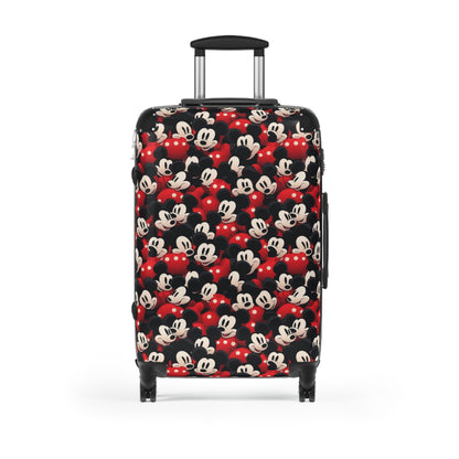 Mickey Mouse Pattern Carry-On Suitcase – Retro Disney Travel Luggage