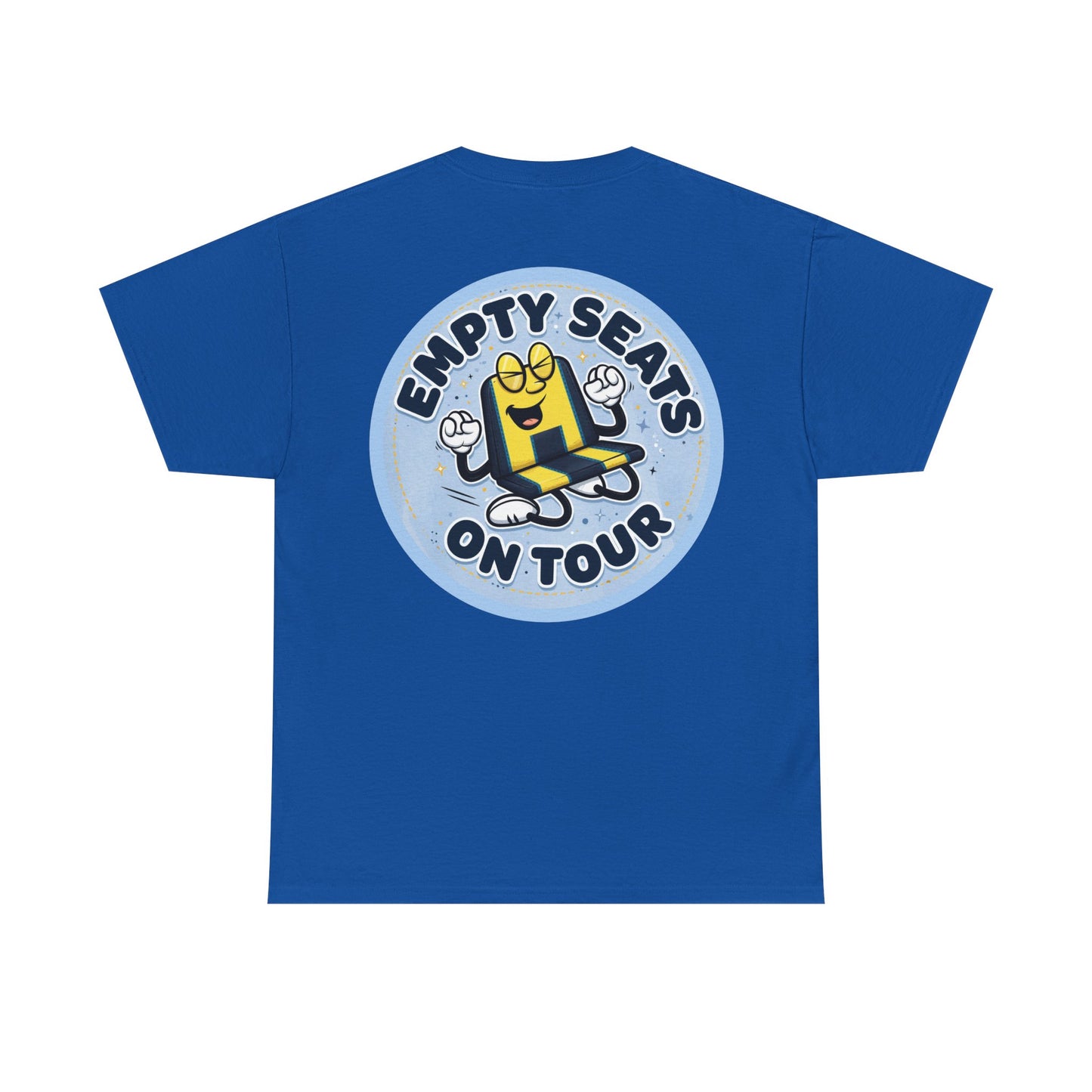 Manchester City T‑Shirt — "Empty Seats On Tour" Cartoon Seat Graphic Tee