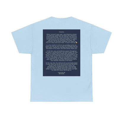 Bernardo Silva Tribute Tee – Inspirational Letter & Celebrating Goal Moment