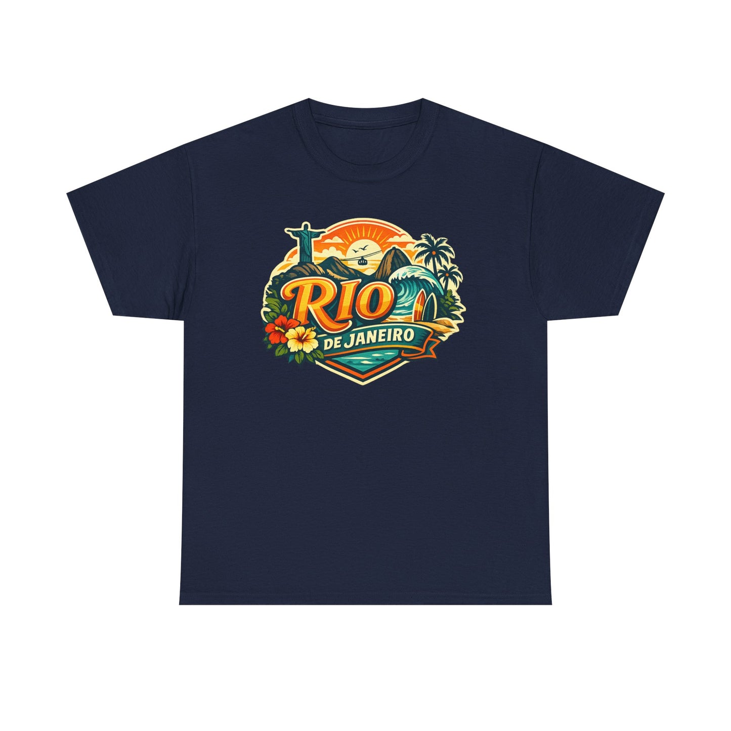 Rio de Janeiro Vintage Travel Tee – Tropical Sunset Beach T‑Shirt