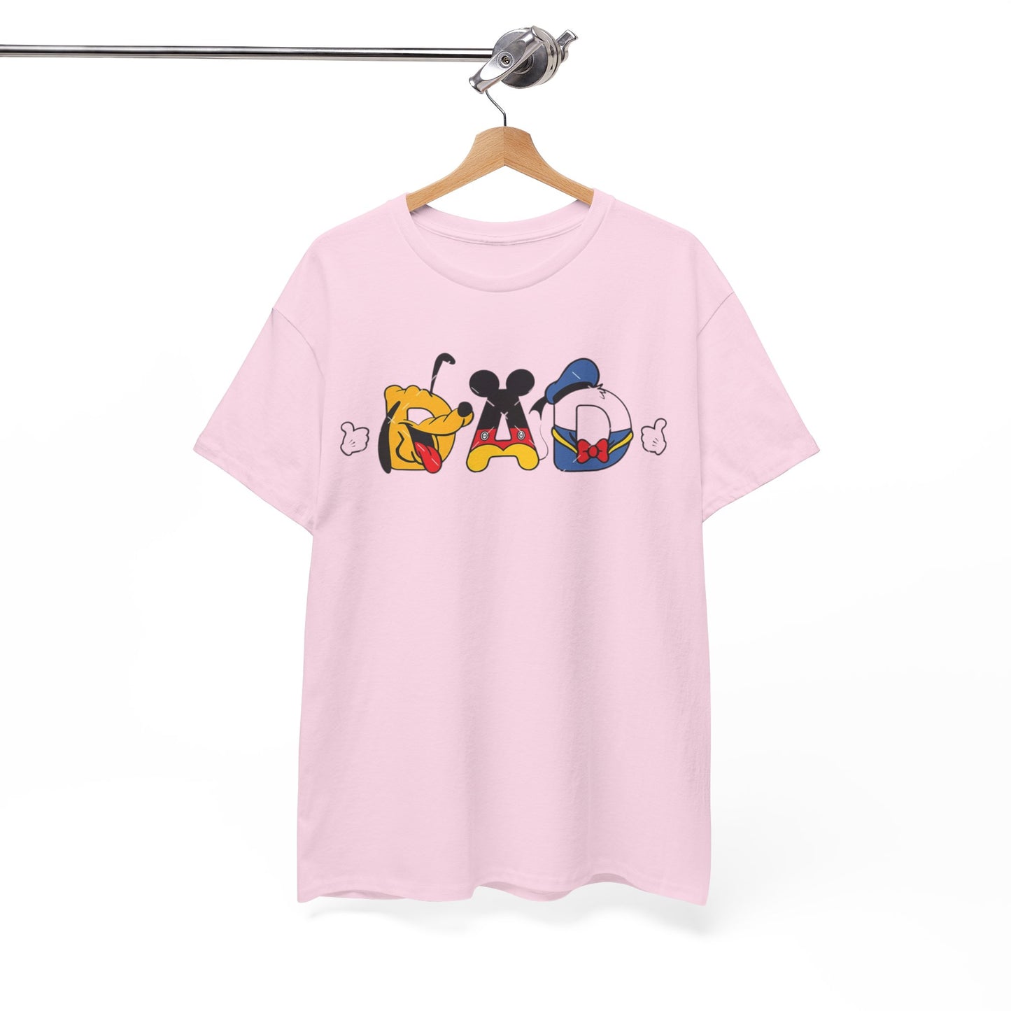 Disney Dad Character Graphic Tee — Playful Colorful Character Icons T-Shirt