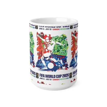 FIFA World Cup 2026 Poster Ceramic Coffee Mug — 11oz/15oz