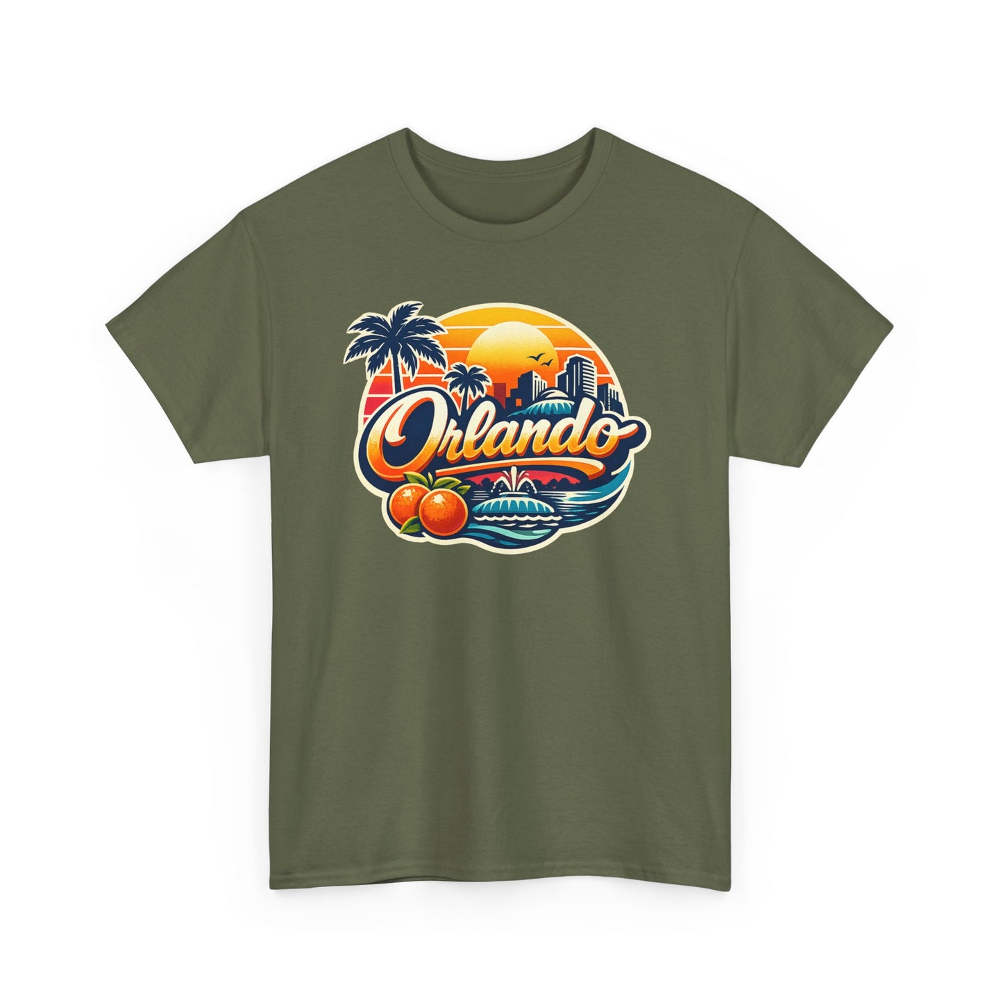 Orlando Retro Sunset T-Shirt — Vintage Florida Vacation Tee