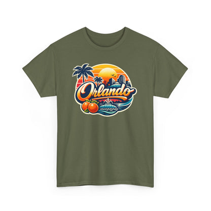 Orlando Retro Sunset T-Shirt — Vintage Florida Vacation Tee