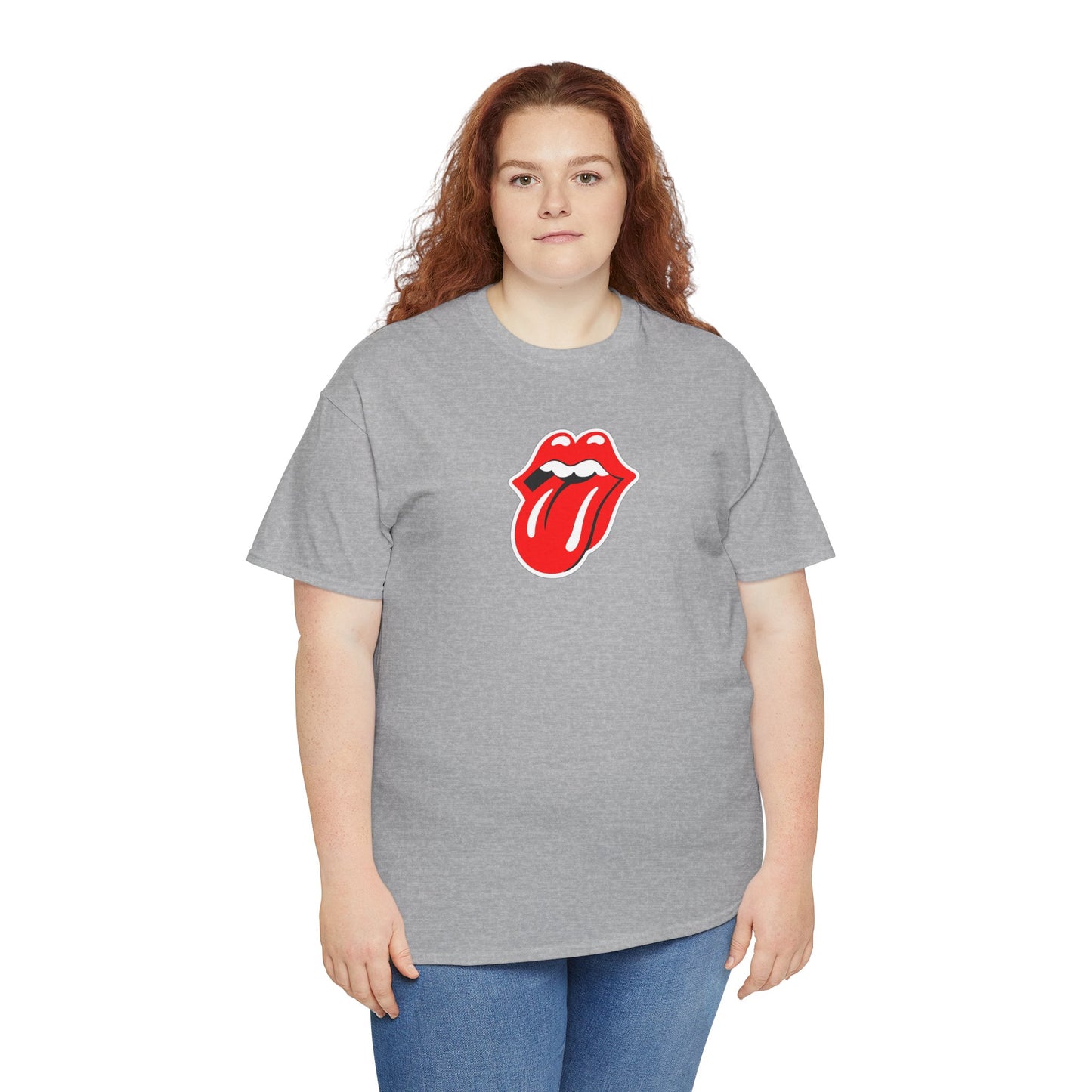 Rock Retro Red Tongue and Lips Graphic Tee