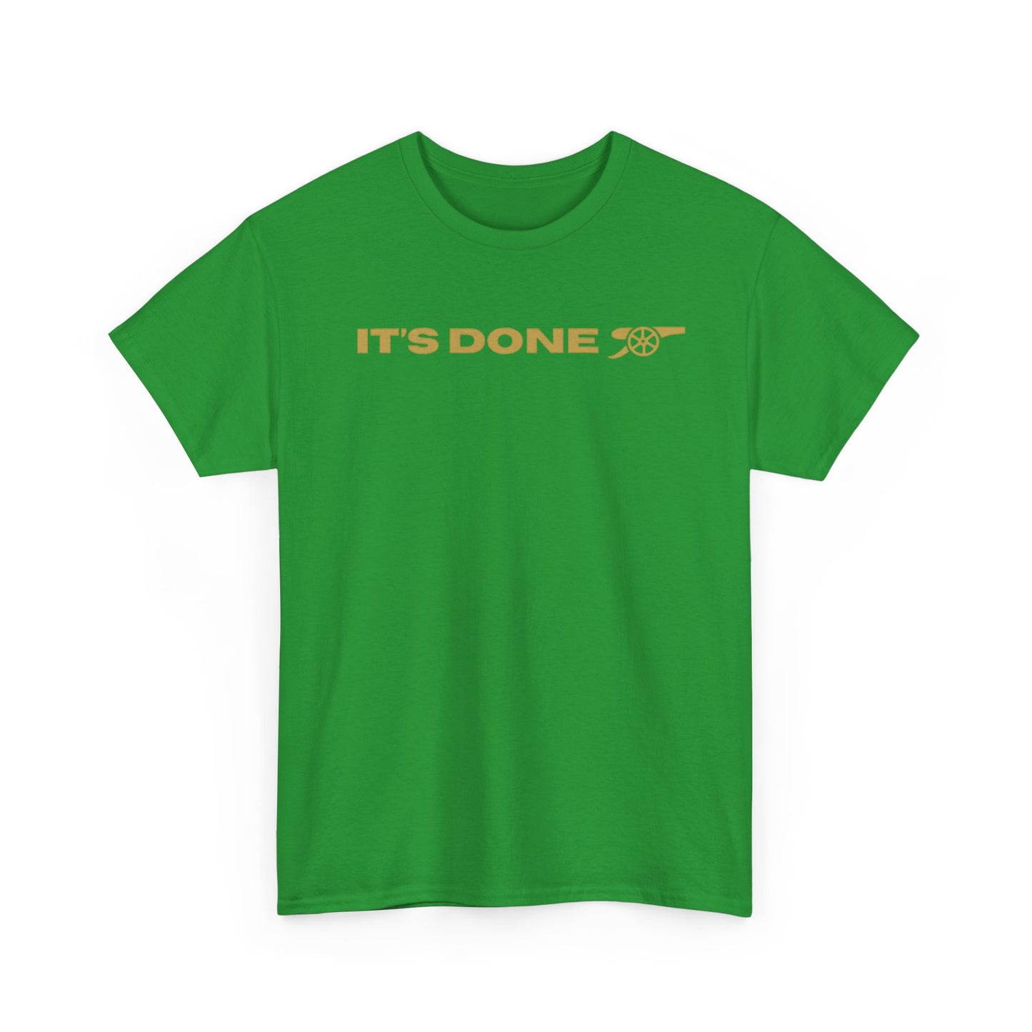 It's Done Arsenal Champions T-Shirt – Minimalist Gold Script Tee