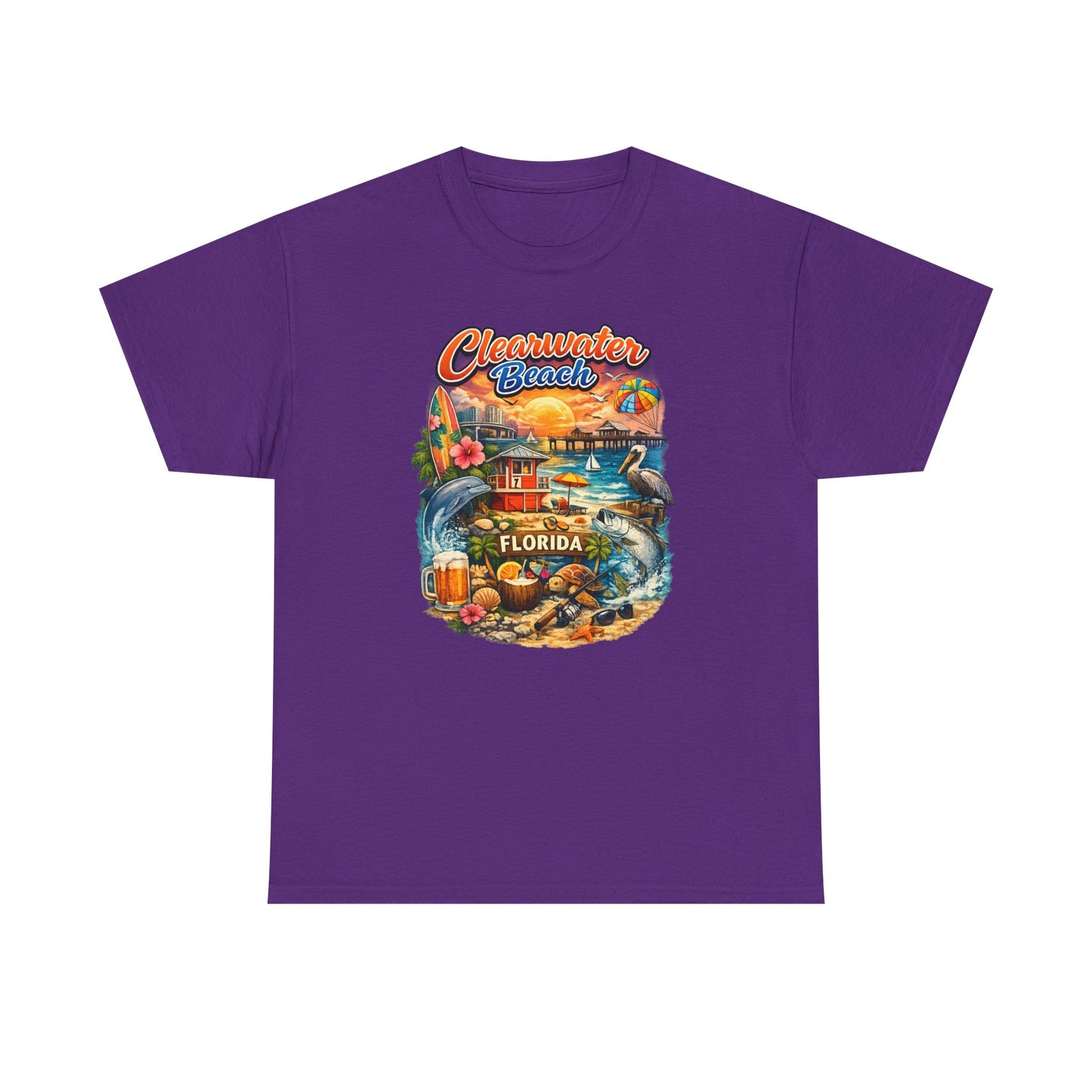 Clearwater Beach Florida Vintage Vacation T-Shirt