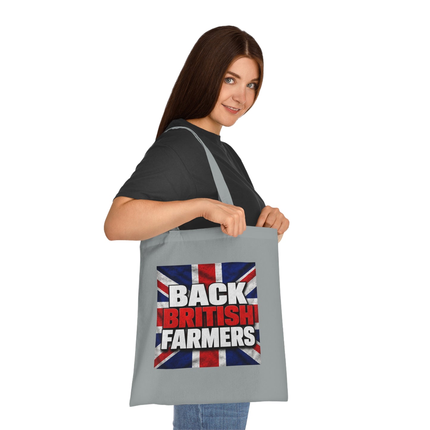Back British Farmers Tote Bag — Union Jack Cotton Shopper