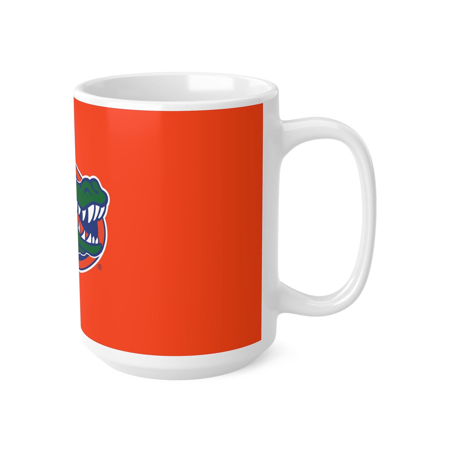 Florida Gators Ceramic Coffee Mug — Orange Alligator Logo, 11oz & 15oz