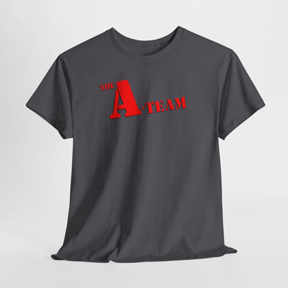 A-Team Graphic Tee — Retro Red Logo Vintage Crew T-Shirt