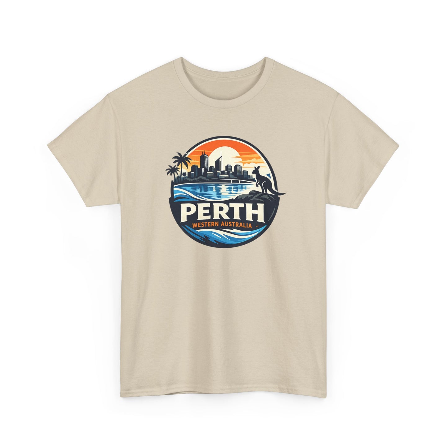 Perth Sunset Graphic Tee — Western Australia Beach Skyline T-Shirt