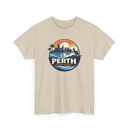 Perth Sunset Graphic Tee — Western Australia Beach Skyline T-Shirt