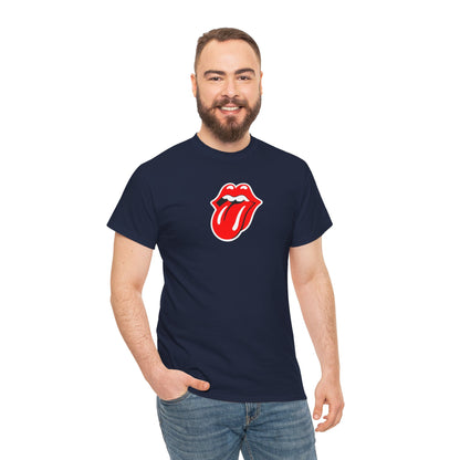 Rock Retro Red Tongue and Lips Graphic Tee