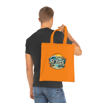 St Ives Beach Tote — Cornwall Surf Sunset Cotton Tote Bag