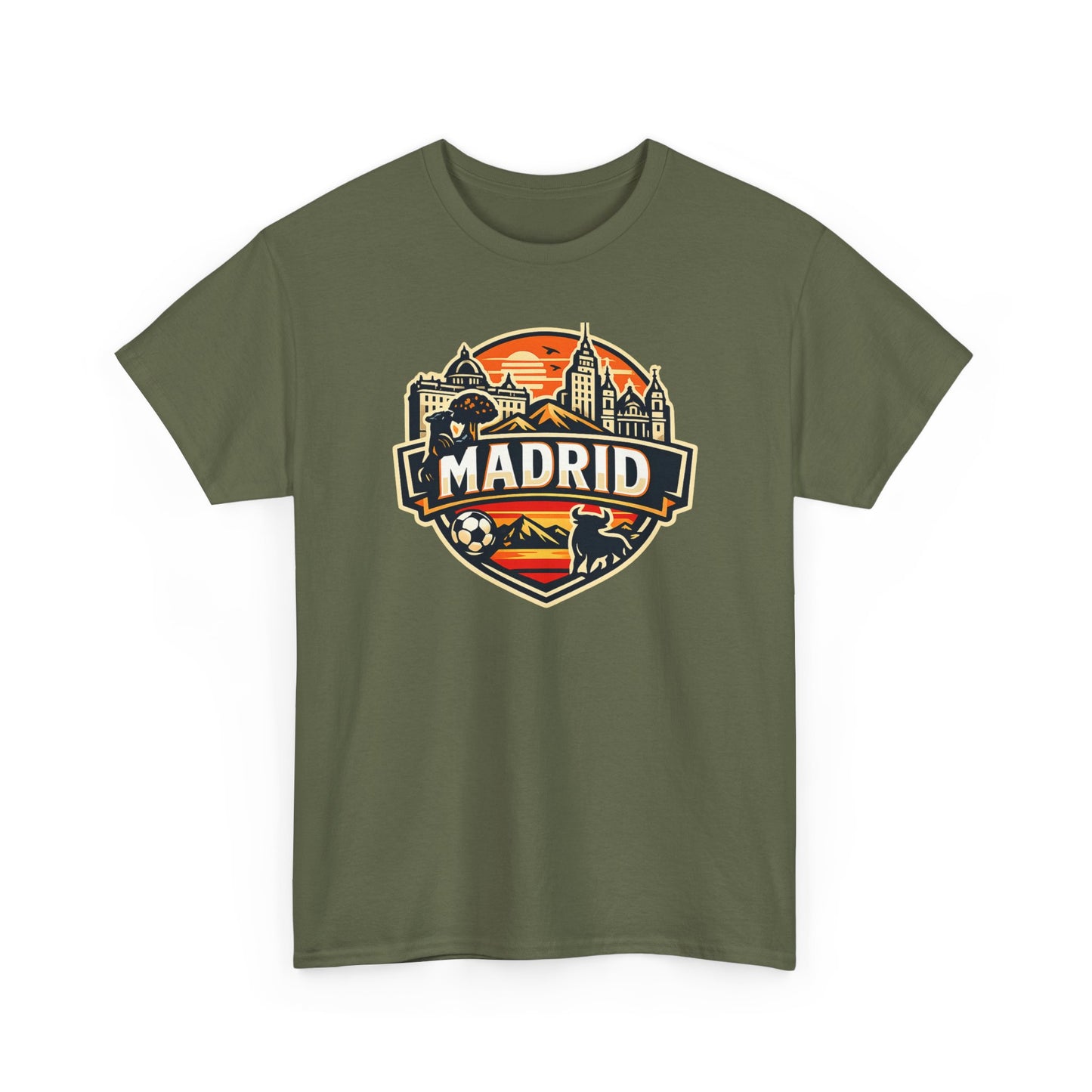 Madrid Skyline Soccer Crest T-Shirt